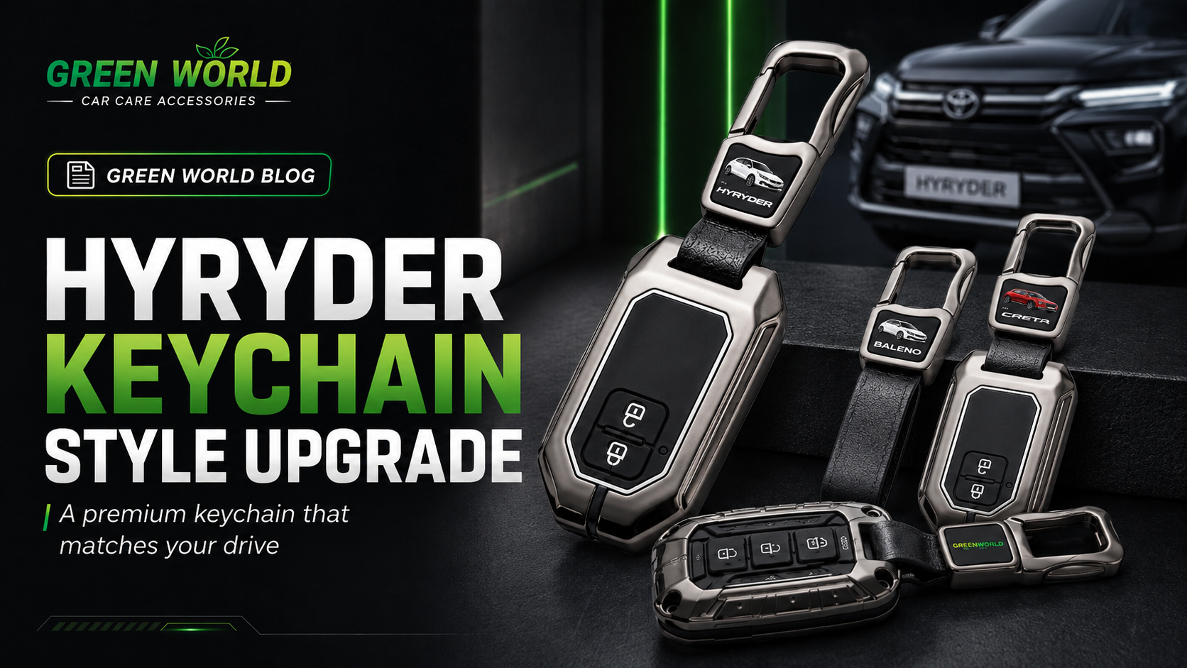 Toyota Hyryder Keychain Style Upgrade: A Premium Keychain That Matches Your Drive