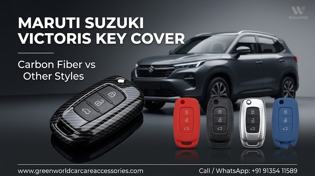 Maruti Suzuki Victoris Key Cover: Carbon Fiber vs Other Styles